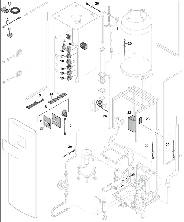 Exploded view Nefit (Bosch) Auris E C4 OS: Elektra