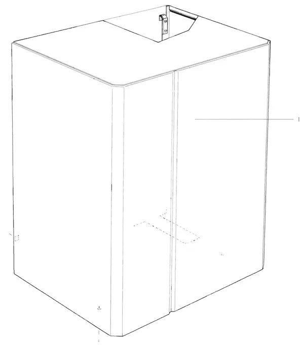 Exploded view Nefit (Bosch) Ecomfit V: Bemanteling