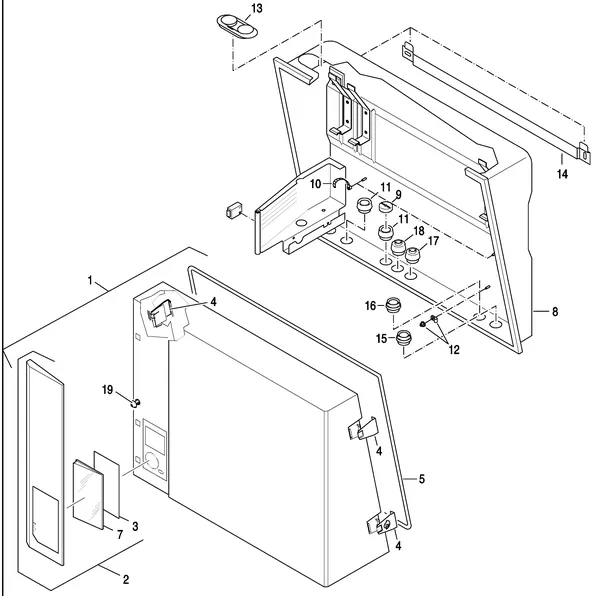 Exploded view Nefit (Bosch) EcomLine Classic HRC 22H: Mantel