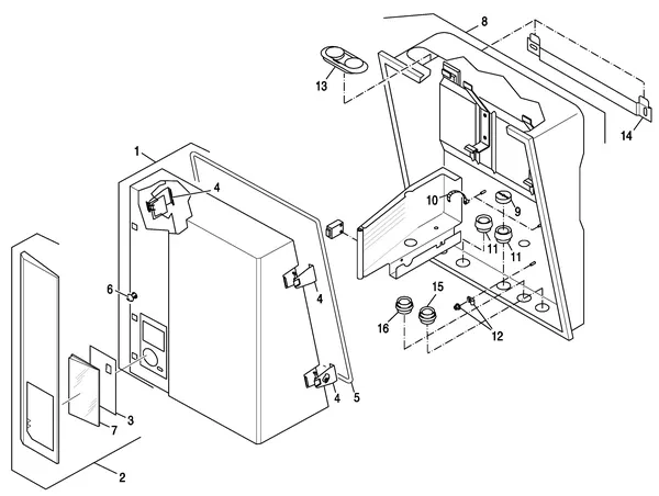 Exploded view Nefit (Bosch) EcomLine Classic HR 30: Mantel