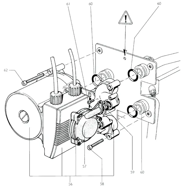 Exploded view Nefit (Bosch) EcomLine Economy HRC 23/28V: Pomp