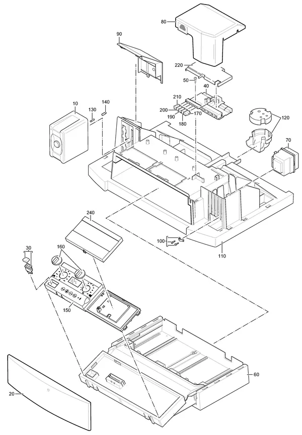 Exploded view Nefit (Bosch) EcomLine Elite HRC 30 CW5: Uba