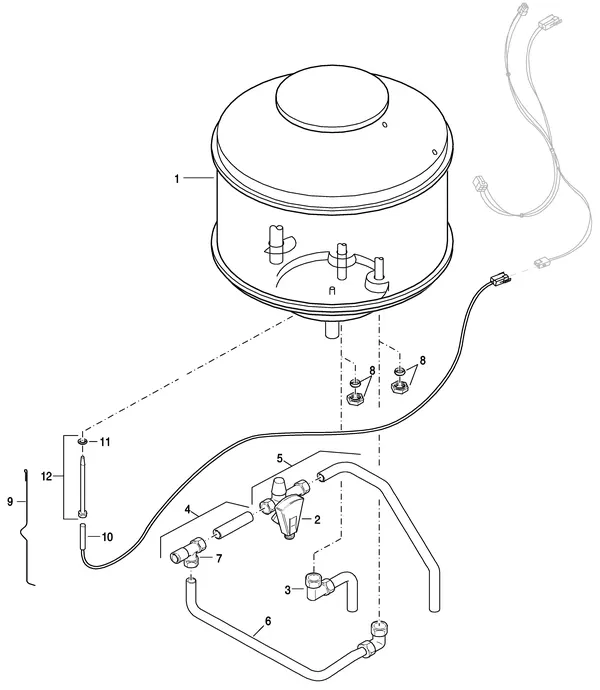 Exploded view Nefit (Bosch) EcomLine Excellent HRC 30V: Boiler