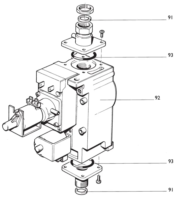 Exploded view Nefit (Bosch) EcomLine VR VRC24V: Gasblok