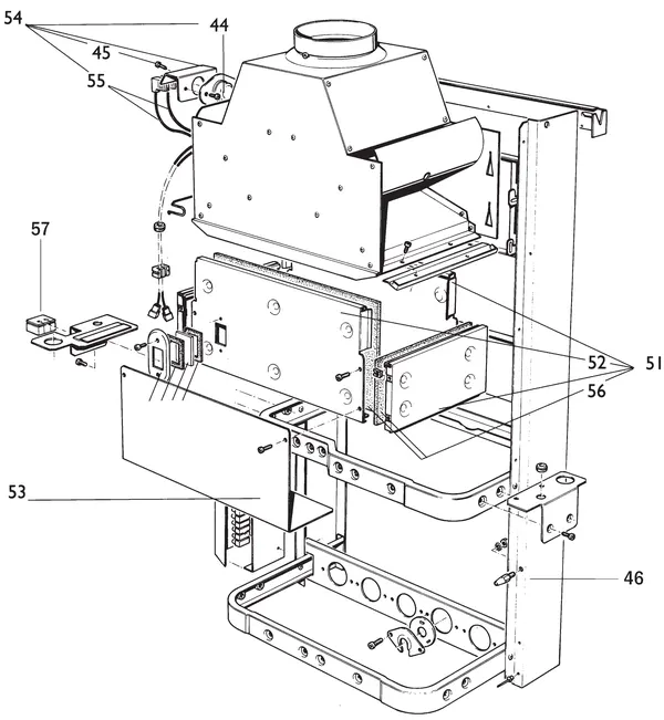 Exploded view Nefit (Bosch) EcomLine VR VRC24VS: Frame