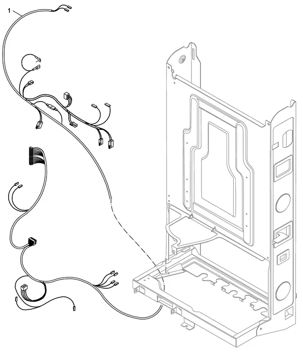 Exploded view Nefit (Bosch) Economy VRC24: Kabelboom