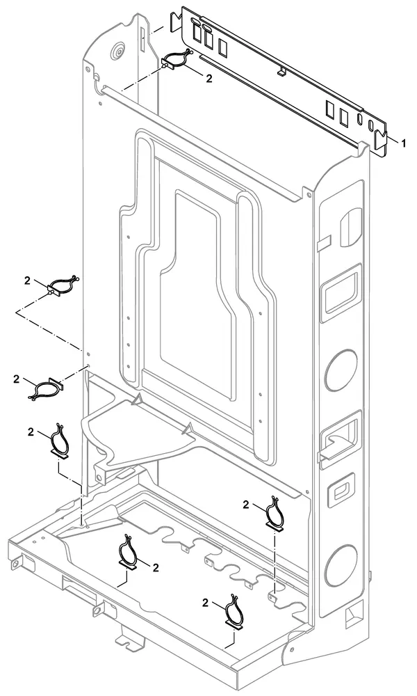 Exploded view Nefit (Bosch) Economy VRC24 CW3: Clips