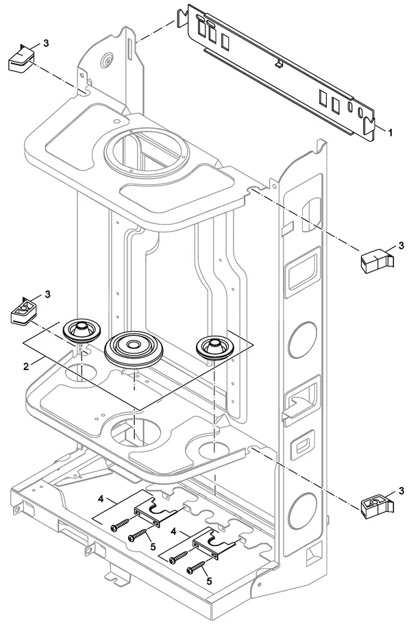 Exploded view Nefit (Bosch) Economy VRC24 CW4: Frame