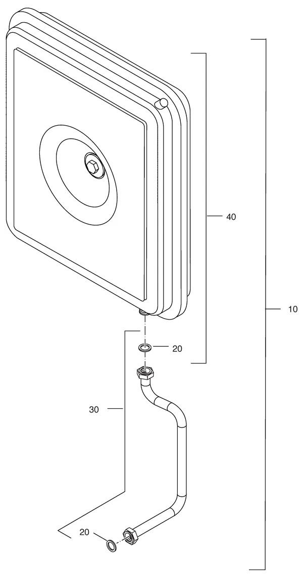 Exploded view Nefit (Bosch) Economy HRC24 Uitgebreid: Expansievat