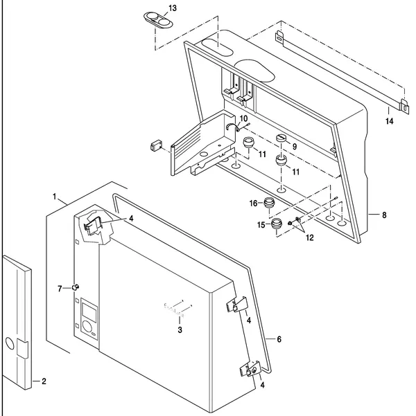 Exploded view Nefit (Bosch) EcomLine Excellent HR 43: Mantel