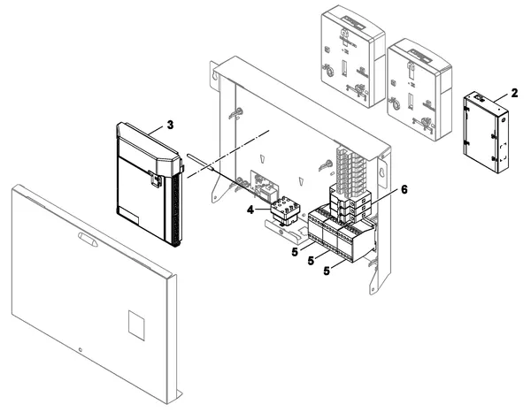Exploded view Nefit (Bosch) Monoblock IDU 5-9 TS: Elektra