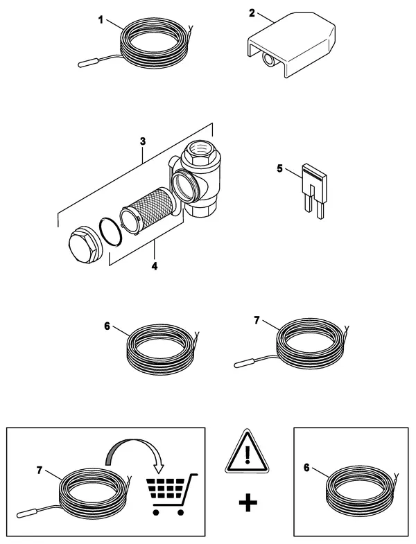 Exploded view Nefit (Bosch) Monoblock IDU 13-17: Temperatuur sensor