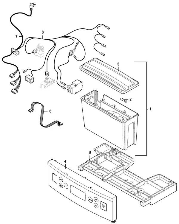 Exploded view Nefit (Bosch) ProLine HRC 24 CW3: Branderautomaat
