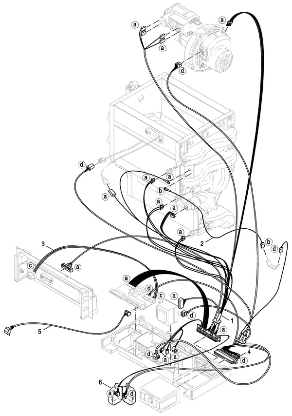 Exploded view Nefit (Bosch) TopLine HR 100: Elektra