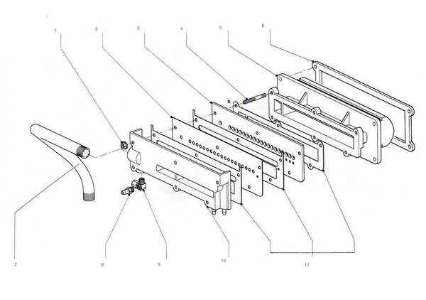 Exploded view Nefit (Bosch) Turbo 32C: Brander