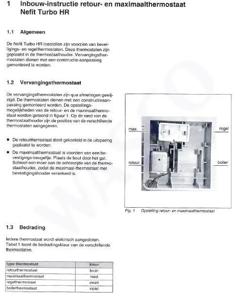 Exploded view Nefit (Bosch) Turbo 45: Thermostaat