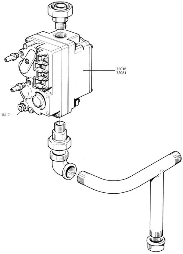 Exploded view Nefit (Bosch) Turbo 80 T21: Gasregelblok