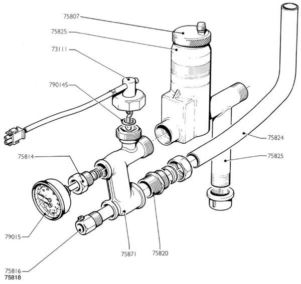 Exploded view Nefit (Bosch) Turbo 80 T32: Aanvoercircuit