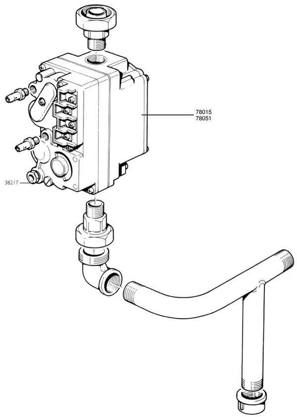 Exploded view Nefit (Bosch) Turbo 80 T32: Gasregelblok