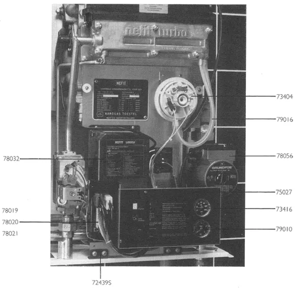 Exploded view Nefit (Bosch) Turbo 80 T45: Aansturing