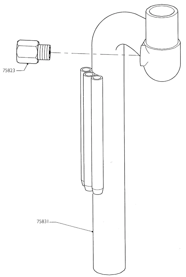Exploded view Nefit (Bosch) Turbo 90 HR32: Aanvoercircuit