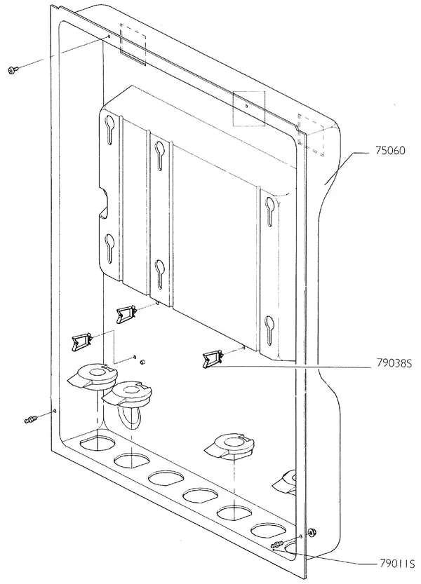 Exploded view Nefit (Bosch) Turbo 90 HR32: Frame
