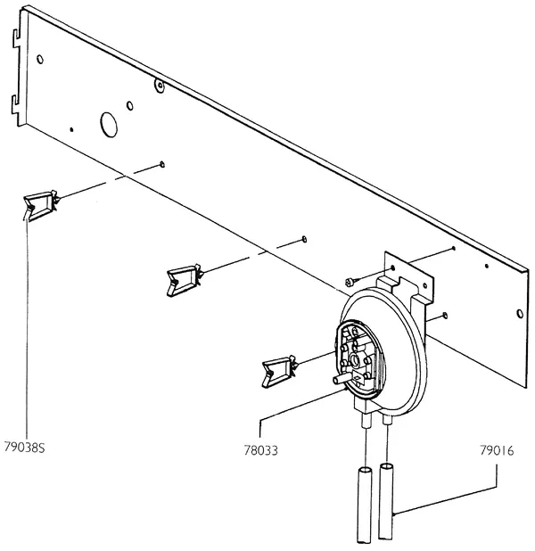 Exploded view Nefit (Bosch) Turbo 90 HR45: Drukverschilschakelaar