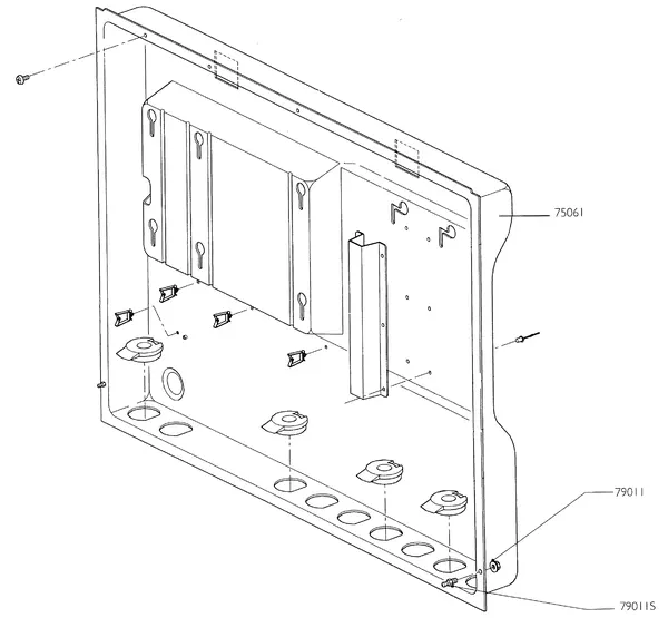 Exploded view Nefit (Bosch) Turbo 90 HR45: Frame
