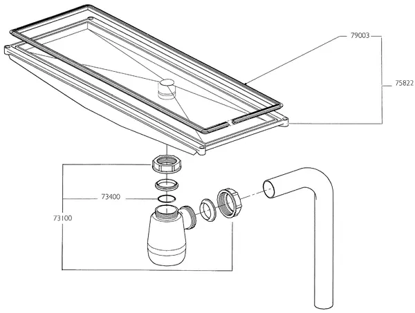 Exploded view Nefit (Bosch) Turbo 90 HR45: Sifon