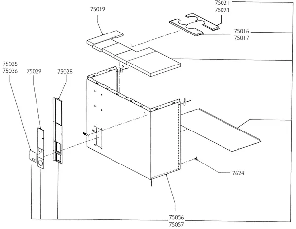 Exploded view Nefit (Bosch) Turbo 90 HRC32H: Mantel