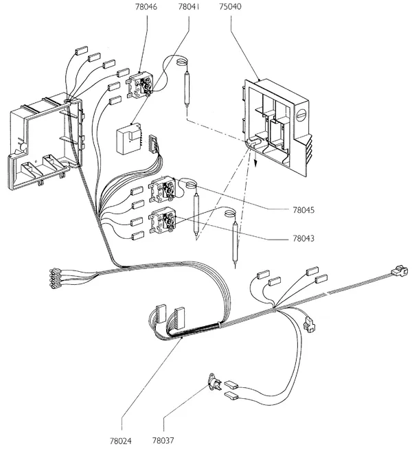 Exploded view Nefit (Bosch) Turbo 90 HRC32H: Thermostaat