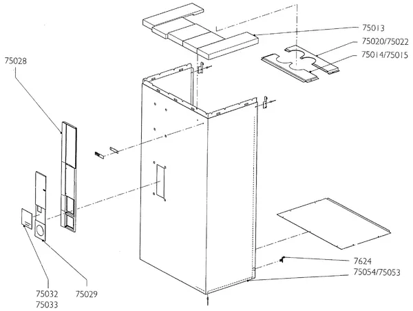 Exploded view Nefit (Bosch) Turbo 90 HRC32V: Mantel