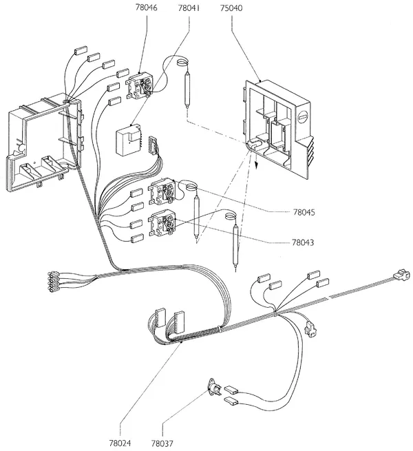 Exploded view Nefit (Bosch) Turbo 90 HRC32V: Thermostaat