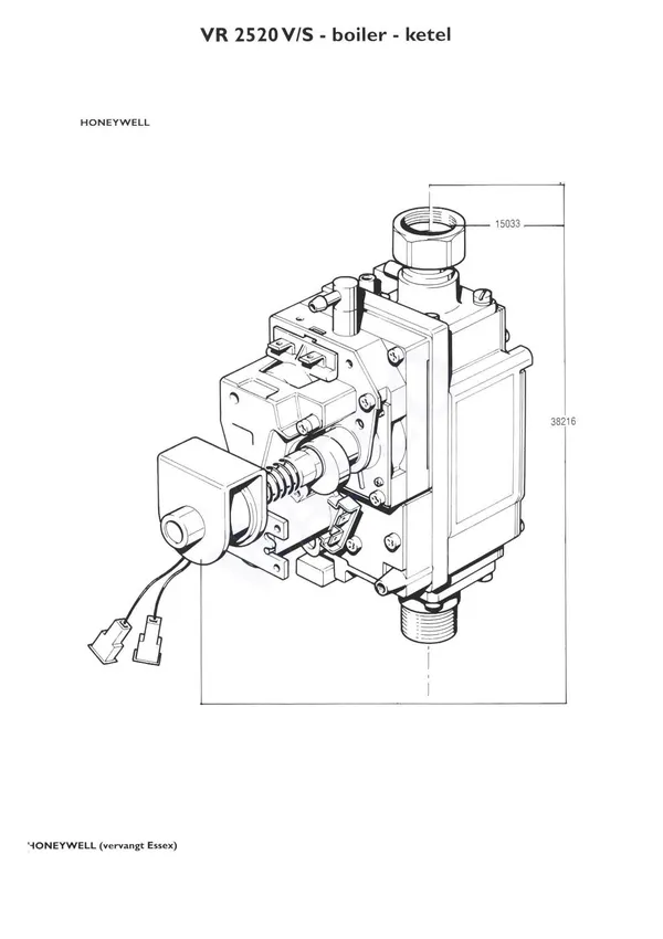Exploded view Nefit (Bosch) VR 2520V Boiler: Gasblok
