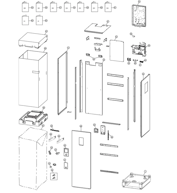 Exploded view Panasonic WH-ADC0309J3E5: Manteldelen