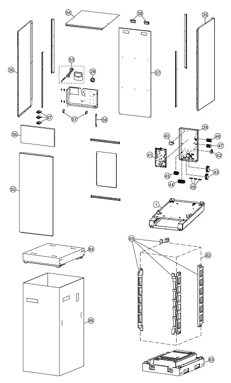Exploded view Panasonic WH-ADC0916G9E8: Manteldelen