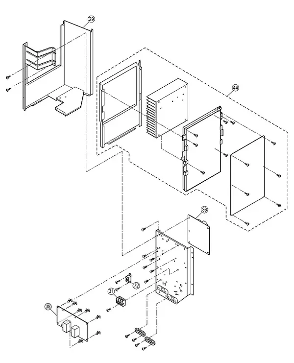 Exploded view Panasonic WH-MDC05F3E5: Buitenunit