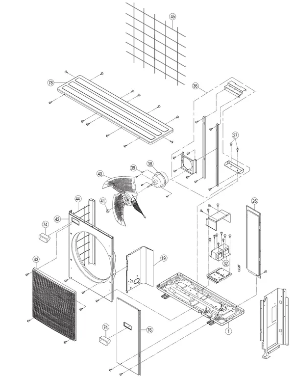 Exploded view Panasonic WH-MDC07J3E5: Refrigerant system