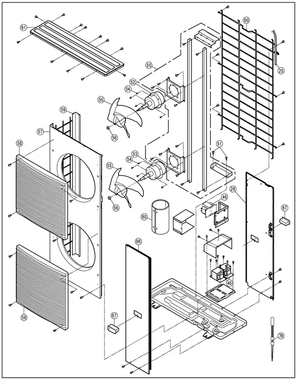 Exploded view Panasonic WH-MXC16H9E8: Refrigerant system