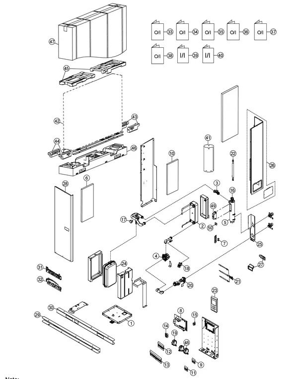 Exploded view Panasonic WH-MXC16H9E8: Water system