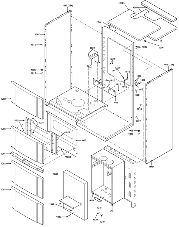 Exploded view Remeha Aquanta | vanaf serienr. 0614401329300: Mantel