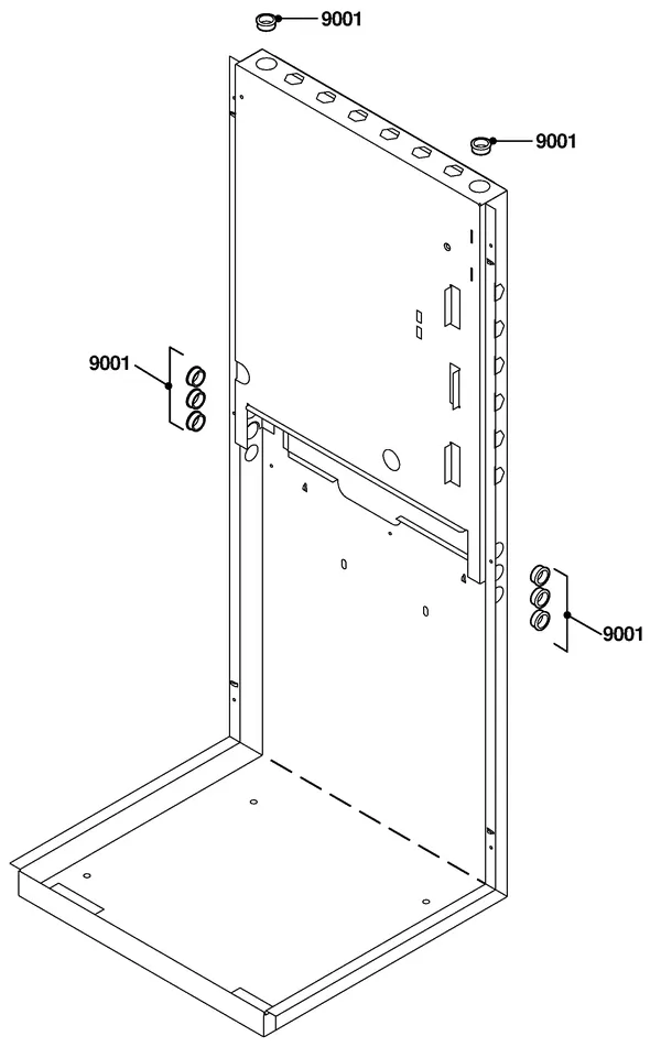 Exploded view Remeha Aquanta | vanaf serienr. 0614401329300: Ophangframe
