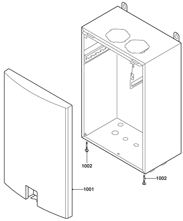 Exploded view Remeha Avanta | tot en met serienr. 0615901370720: Mantel