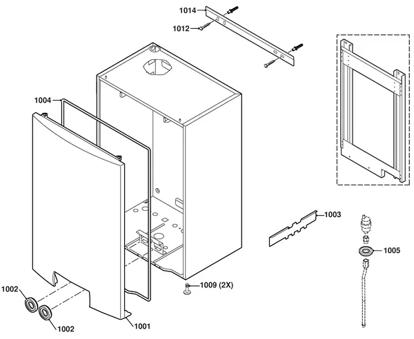 Exploded view Remeha Avanta CW6: Mantel