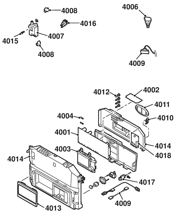 Exploded view Remeha Calenta 40L Combi CW6: Elektra
