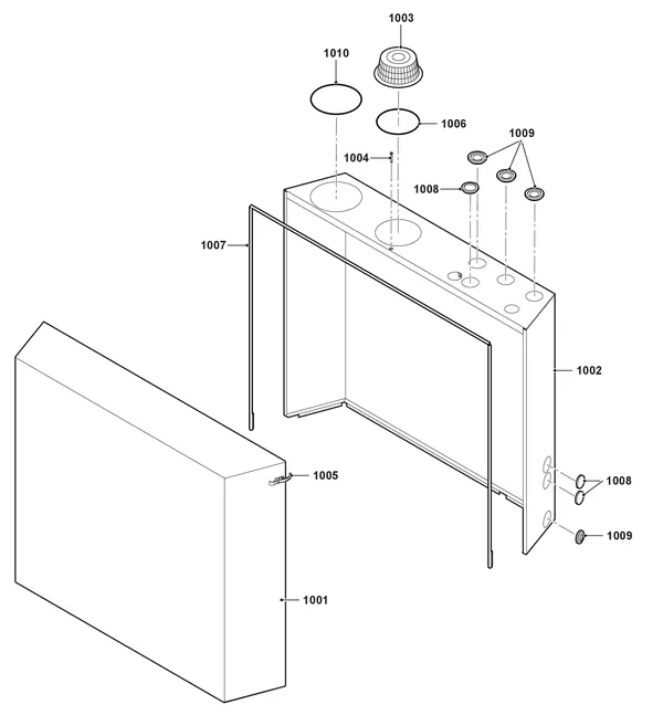 Exploded view Remeha Gas 210 Ace: Mantel