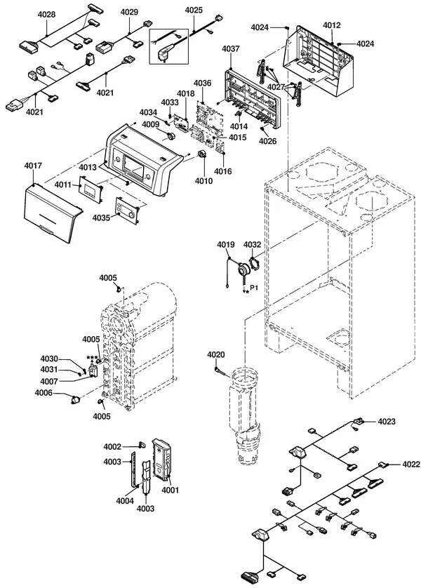 Exploded view Remeha Gas 220 Ace 160: Elektra