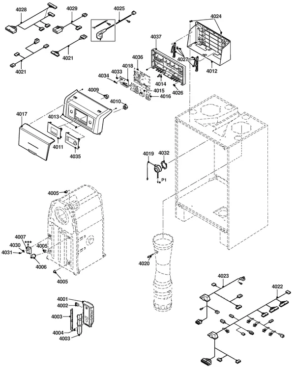 Exploded view Remeha Gas 220 Ace 250: Elektra