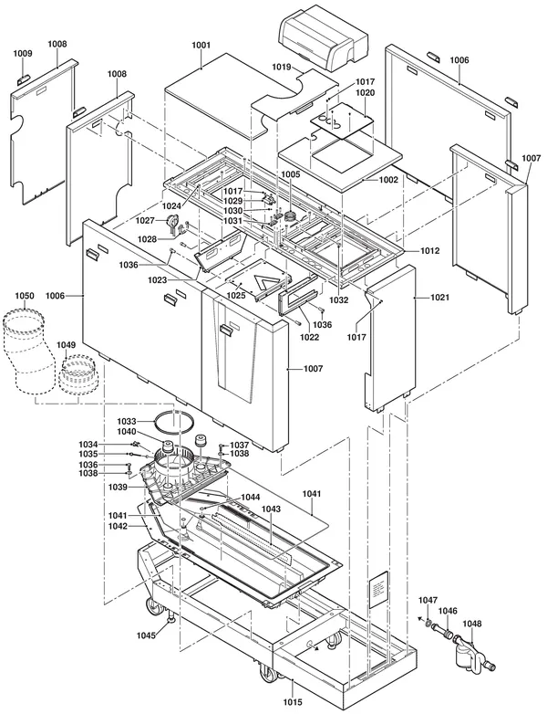Exploded view Remeha Gas 310 Eco Pro (5-10 leden): Mantel