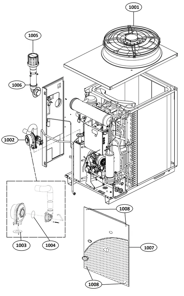 Exploded view Remeha Gas 35 A HP: Groep